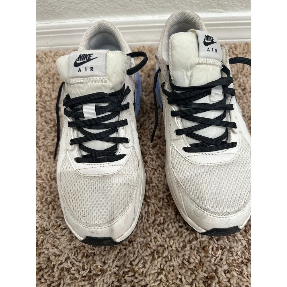 Nike Air Max Excee Womens White Black Blue Pink Stitch Sneakers Size 8 - Picture 4 of 8